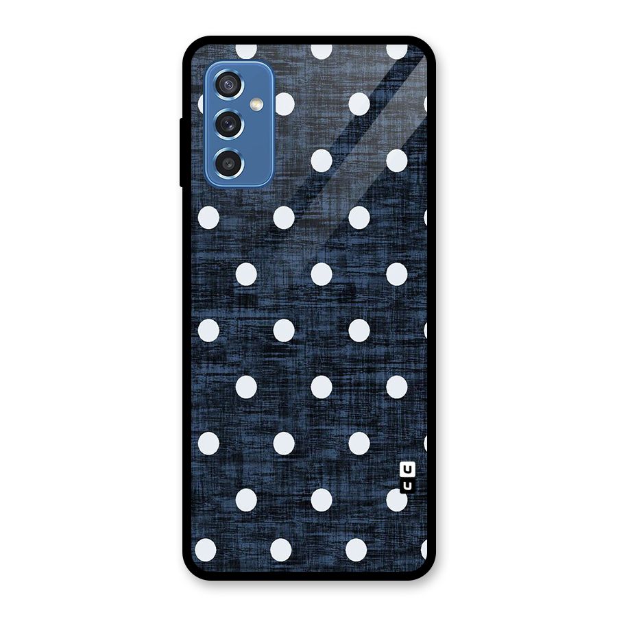 Textured Dots Glass Back Case for Galaxy M52 5G