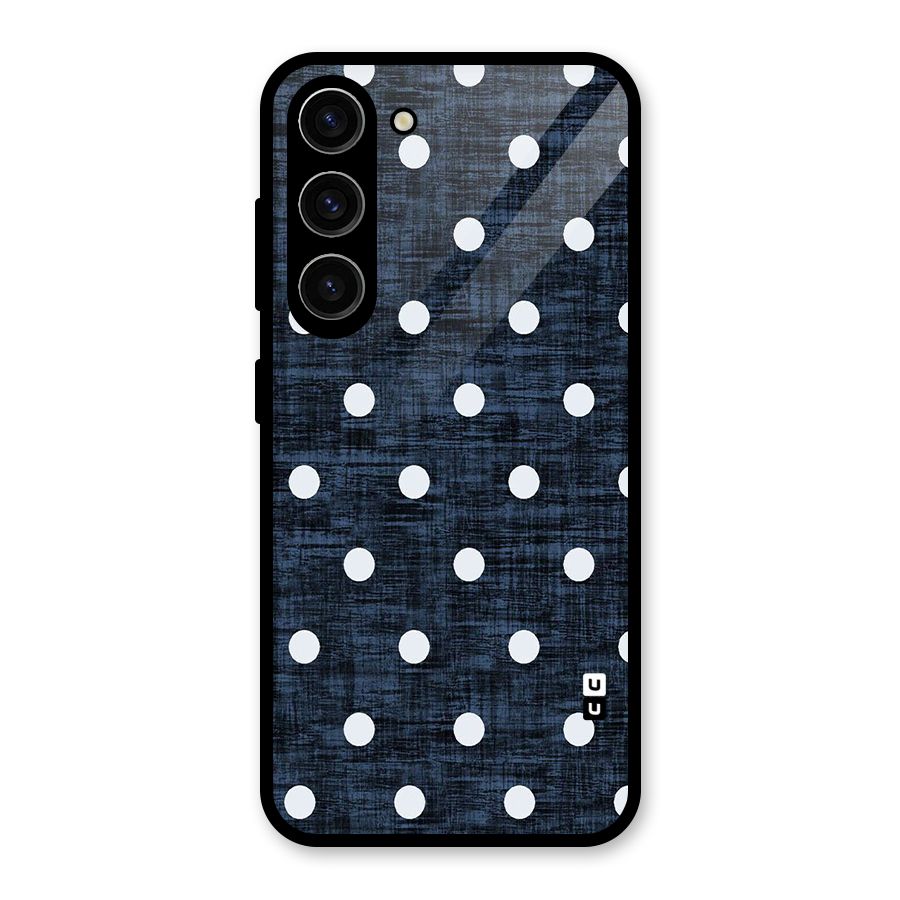 Textured Dots Glass Back Case for Galaxy S23