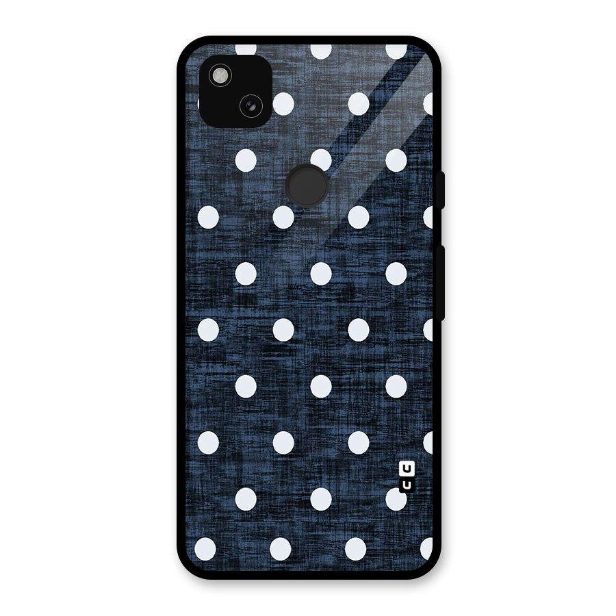 Textured Dots Glass Back Case for Google Pixel 4a
