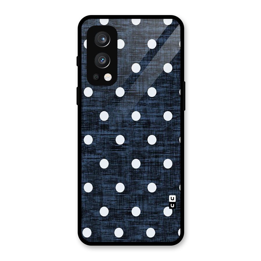Textured Dots Glass Back Case for OnePlus Nord 2 5G