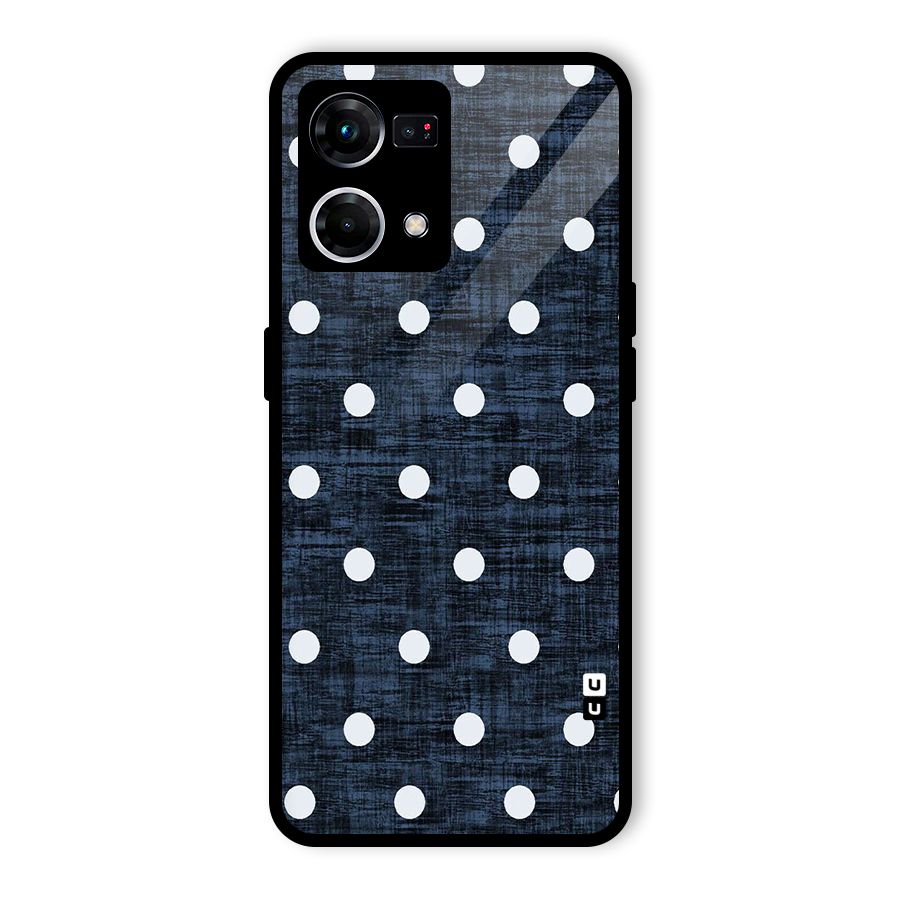 Textured Dots Glass Back Case for Oppo F21 Pro 5G