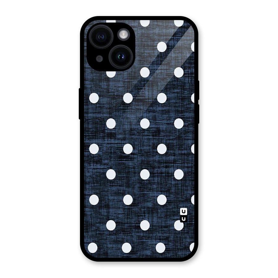 Textured Dots Glass Back Case for iPhone 14