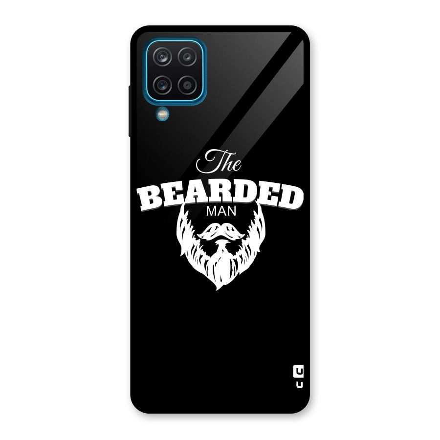 The Bearded Man Glass Back Case for Galaxy A12
