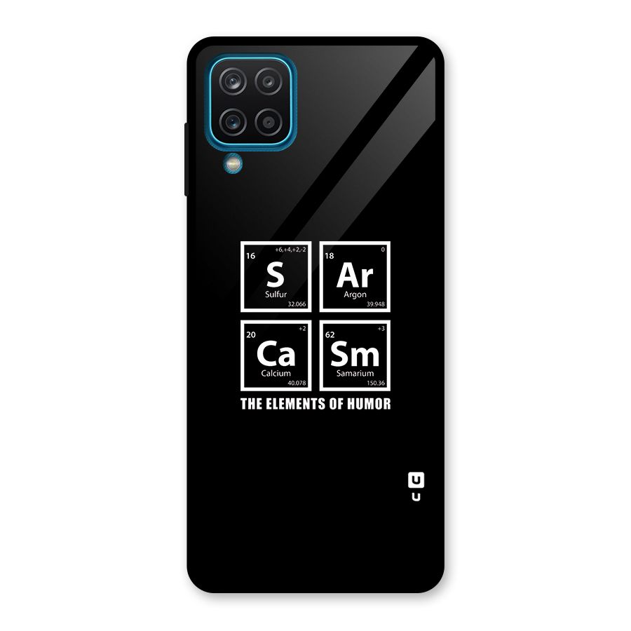 The Elements of Humor Glass Back Case for Galaxy A12