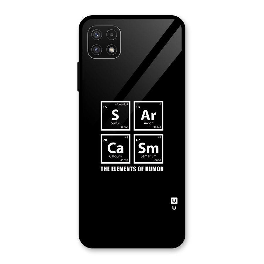 The Elements of Humor Glass Back Case for Galaxy A22 5G