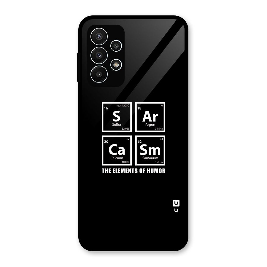 The Elements of Humor Glass Back Case for Galaxy A23