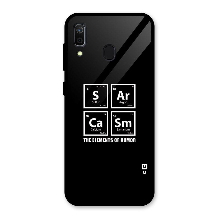 The Elements of Humor Glass Back Case for Galaxy A30