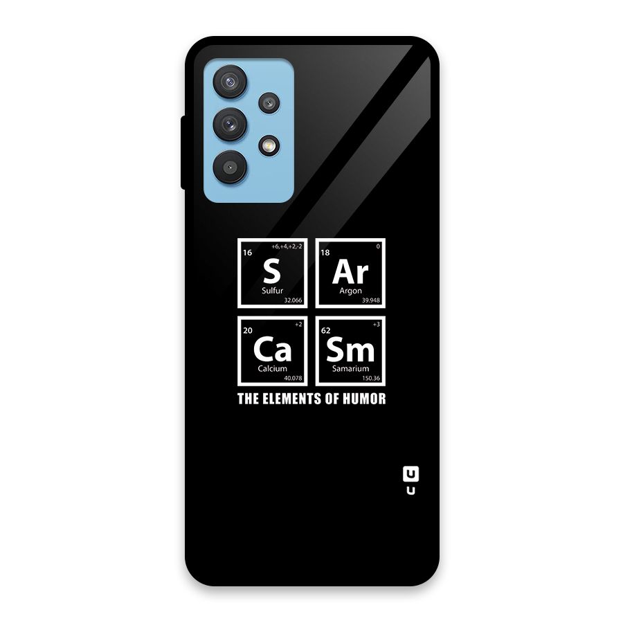 The Elements of Humor Glass Back Case for Galaxy M32 5G