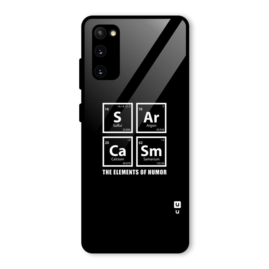 The Elements of Humor Glass Back Case for Galaxy S20 FE