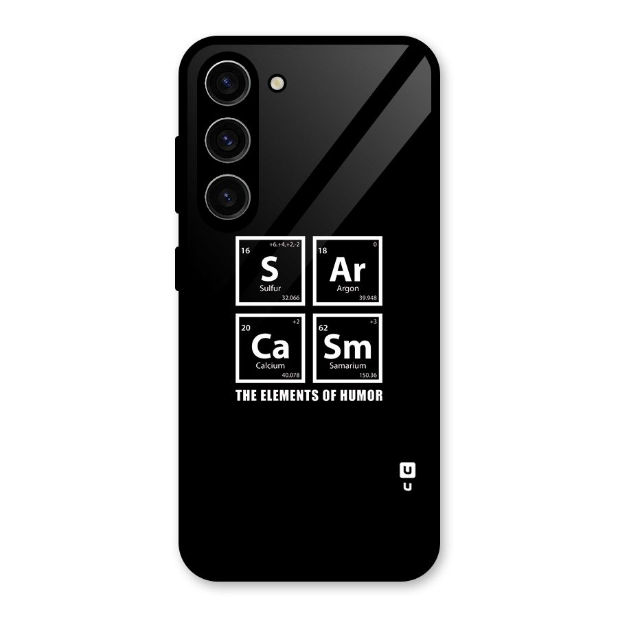 The Elements of Humor Glass Back Case for Galaxy S23