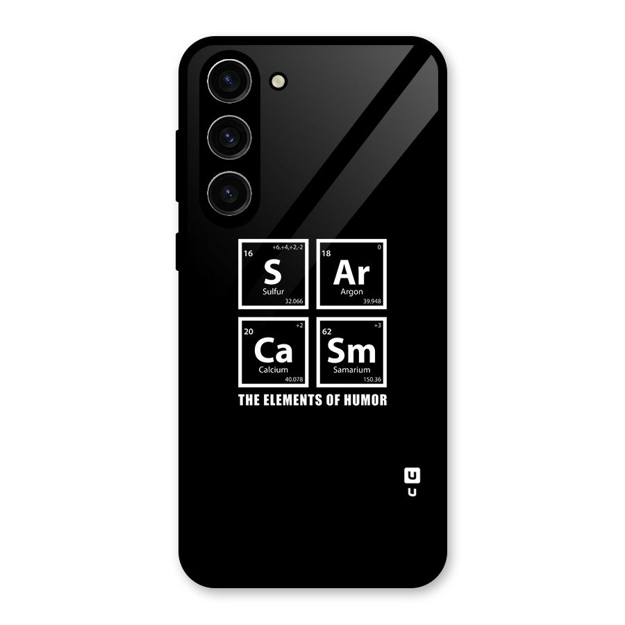 The Elements of Humor Glass Back Case for Galaxy S23 Plus