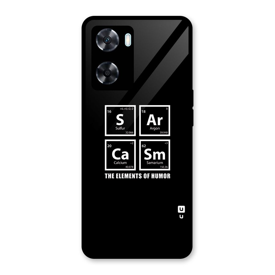 The Elements of Humor Glass Back Case for Oppo A77
