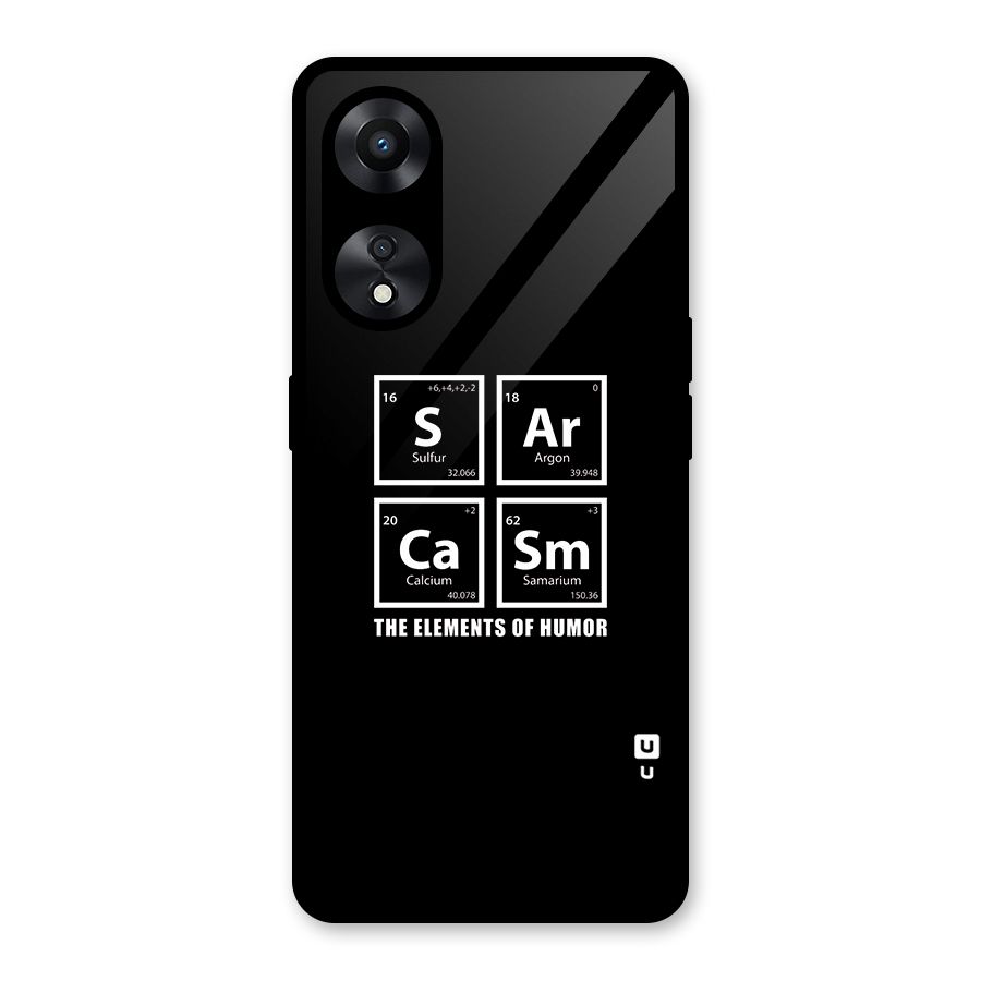 The Elements of Humor Glass Back Case for Oppo A78
