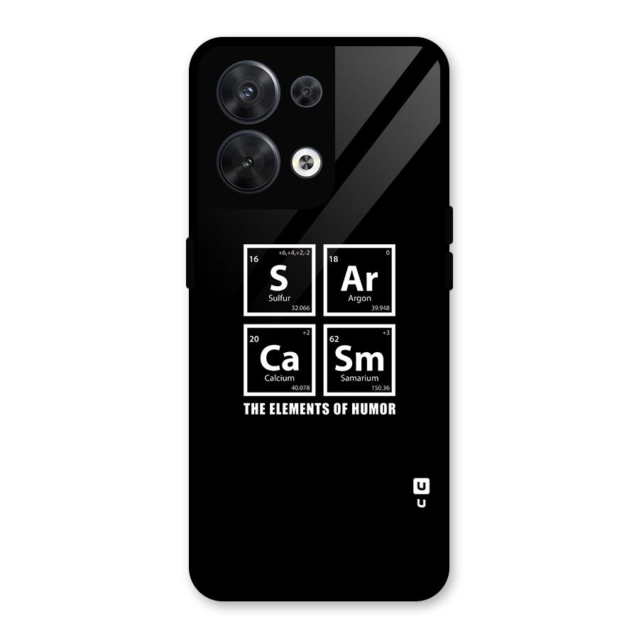 The Elements of Humor Glass Back Case for Oppo Reno8 5G
