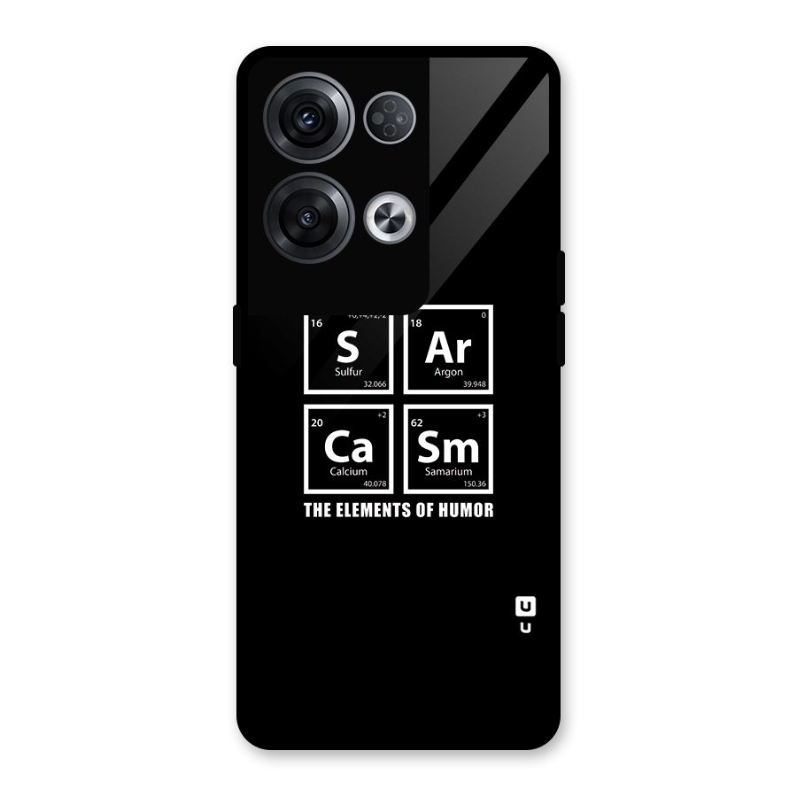 The Elements of Humor Glass Back Case for Oppo Reno8 Pro 5G