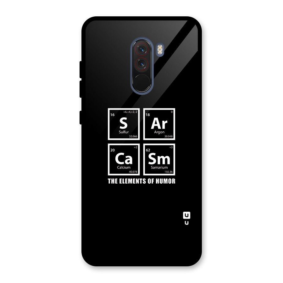 The Elements of Humor Glass Back Case for Poco F1