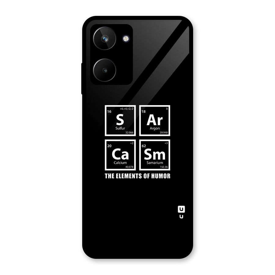 The Elements of Humor Glass Back Case for Realme 10