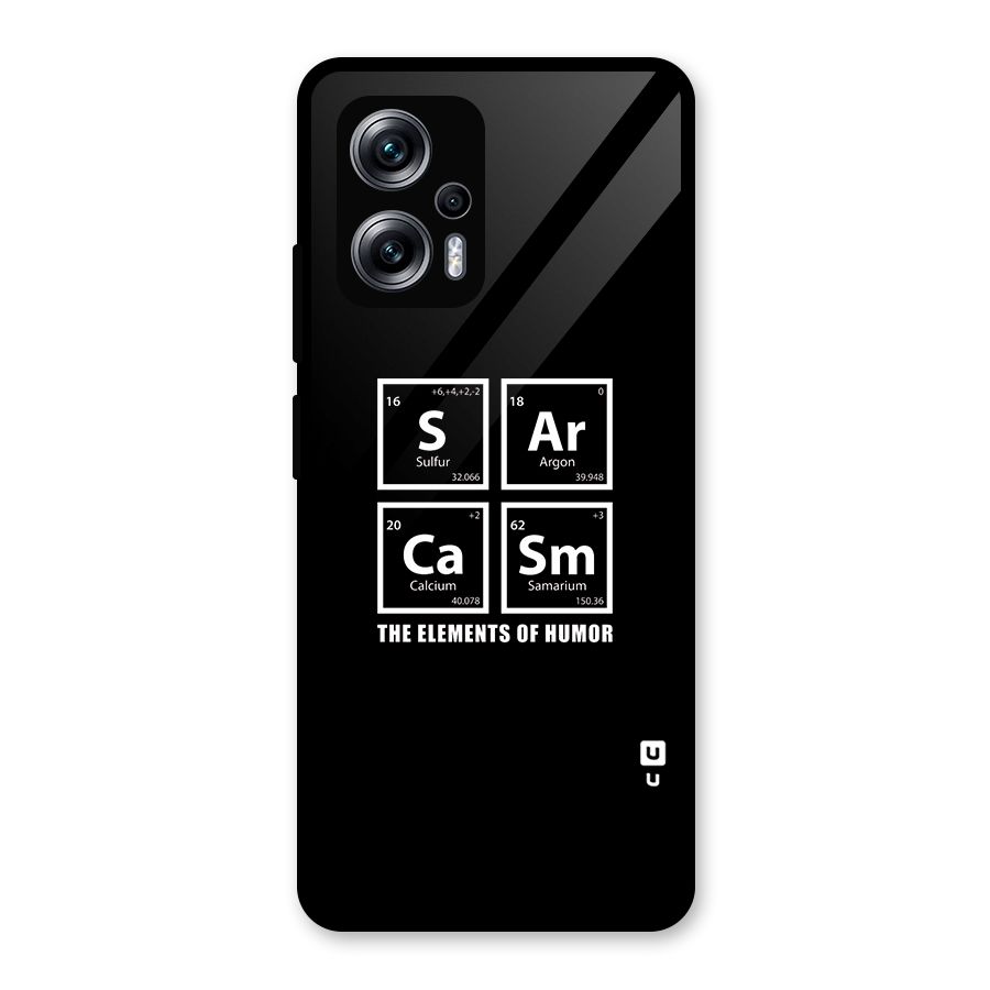The Elements of Humor Glass Back Case for Redmi K50i