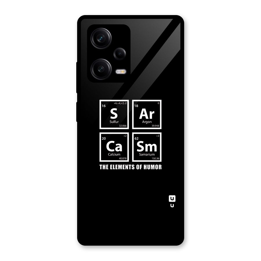 The Elements of Humor Glass Back Case for Redmi Note 12 Pro