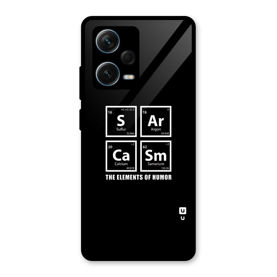 The Elements of Humor Glass Back Case for Redmi Note 12 Pro Plus 5G