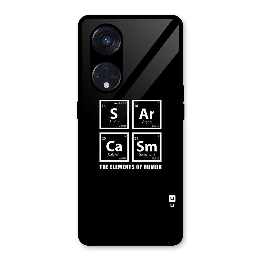 The Elements of Humor Glass Back Case for Reno8 T 5G