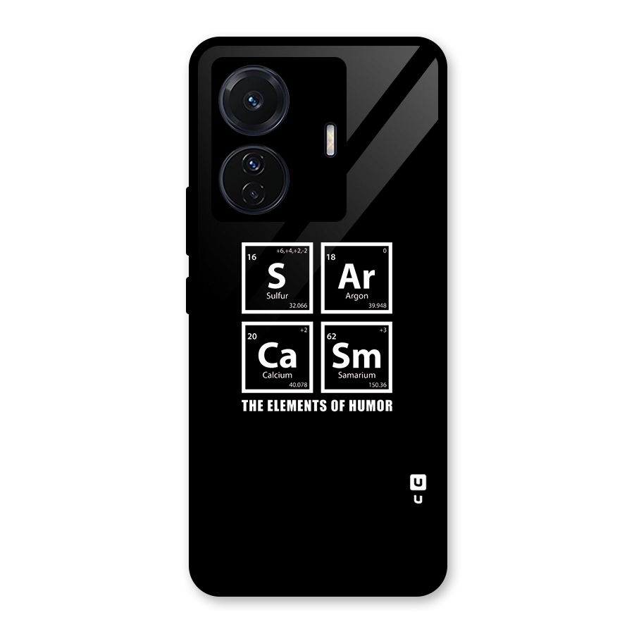 The Elements of Humor Glass Back Case for Vivo T1 Pro