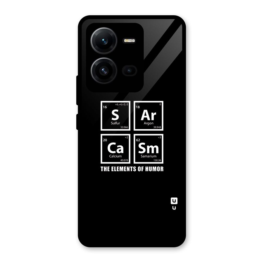 The Elements of Humor Glass Back Case for Vivo V25