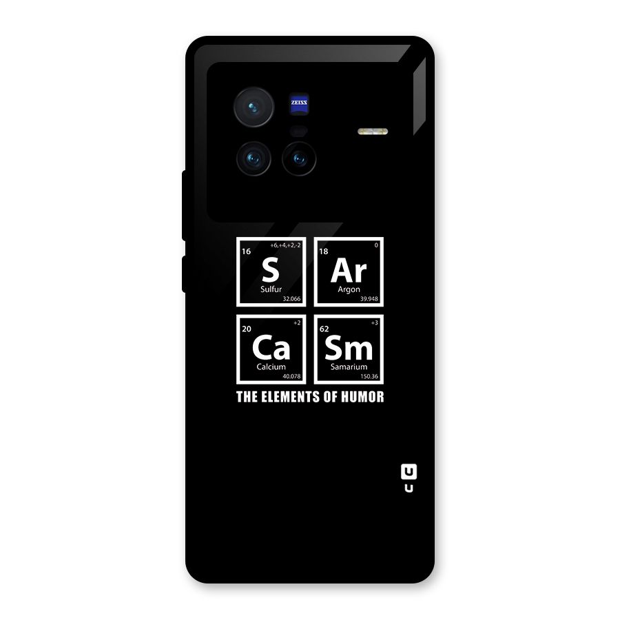 The Elements of Humor Glass Back Case for Vivo X80