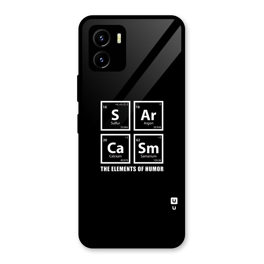 The Elements of Humor Glass Back Case for Vivo Y15s