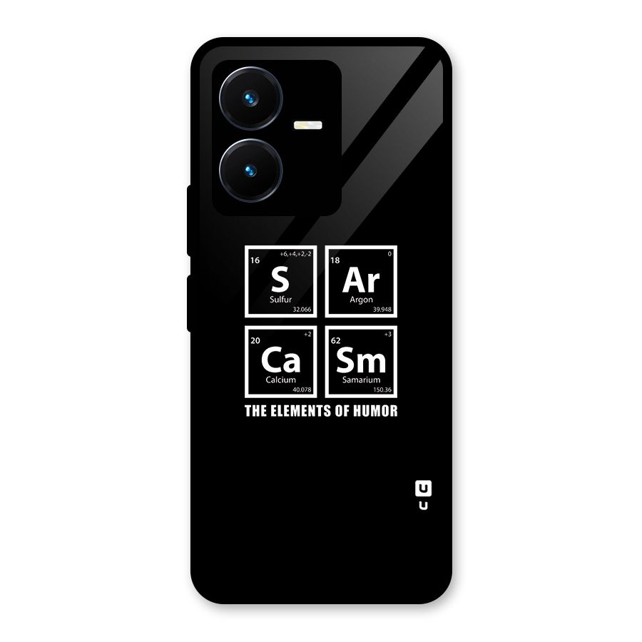 The Elements of Humor Glass Back Case for Vivo Y22