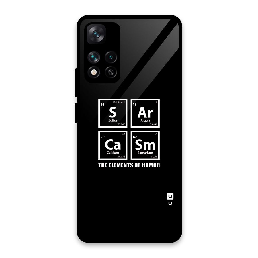 The Elements of Humor Glass Back Case for Xiaomi 11i 5G