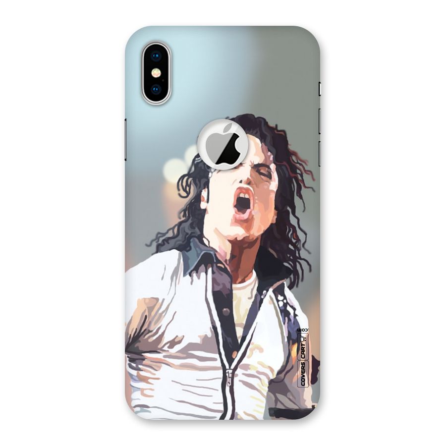 The Legend Michael Jackson Back Case for iPhone X Logo Cut