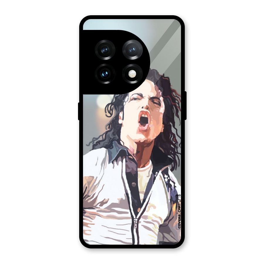 The Legend Michael Jackson Glass Back Case for OnePlus 11