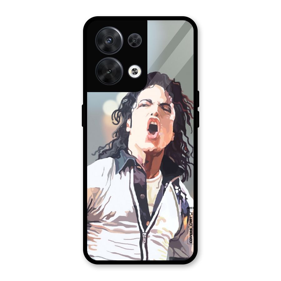 The Legend Michael Jackson Glass Back Case for Oppo Reno8 5G