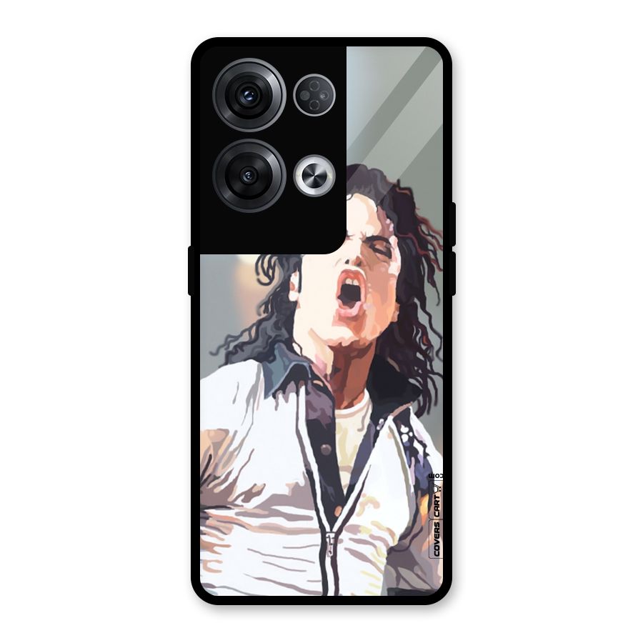 The Legend Michael Jackson Glass Back Case for Oppo Reno8 Pro 5G