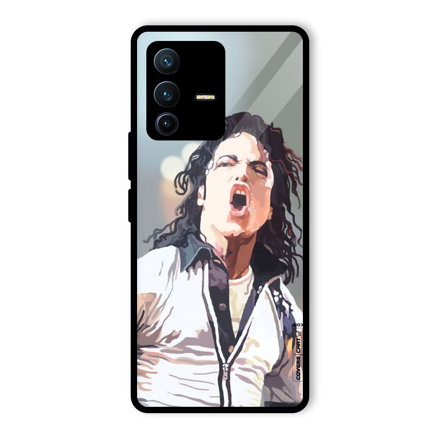 The Legend Michael Jackson Glass Back Case for Vivo V23 Pro