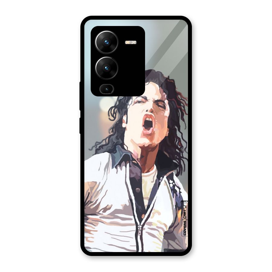 The Legend Michael Jackson Glass Back Case for Vivo V25 Pro