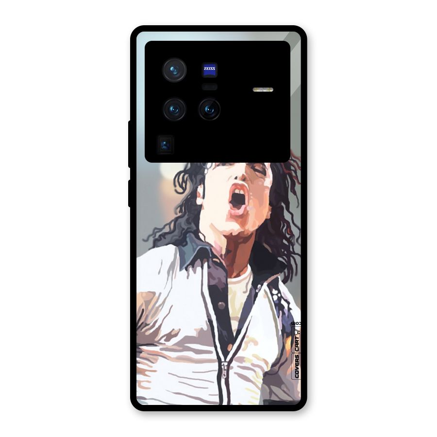 The Legend Michael Jackson Glass Back Case for Vivo X80 Pro