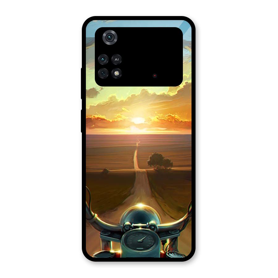 The Long Ride Glass Back Case for Poco M4 Pro 4G