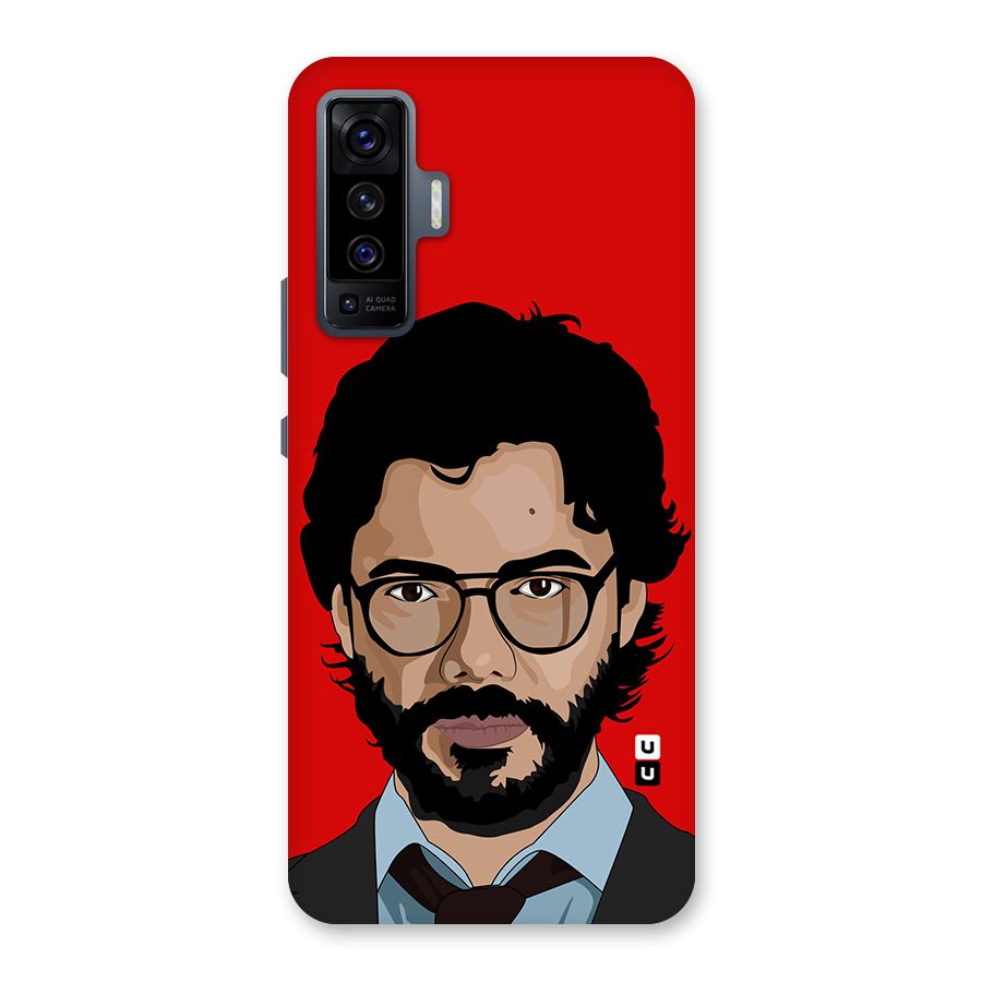 The Professor Illustration Art Back Case for Vivo X50