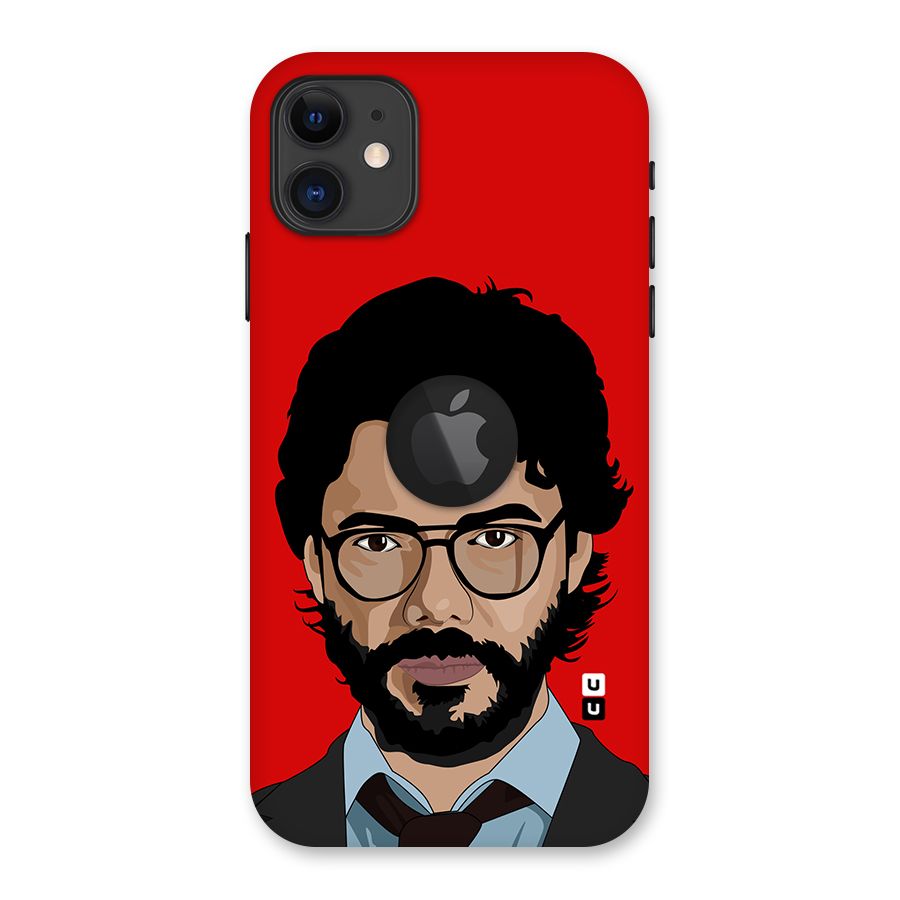 The Professor Illustration Art Back Case for iPhone 11 Logo Cut