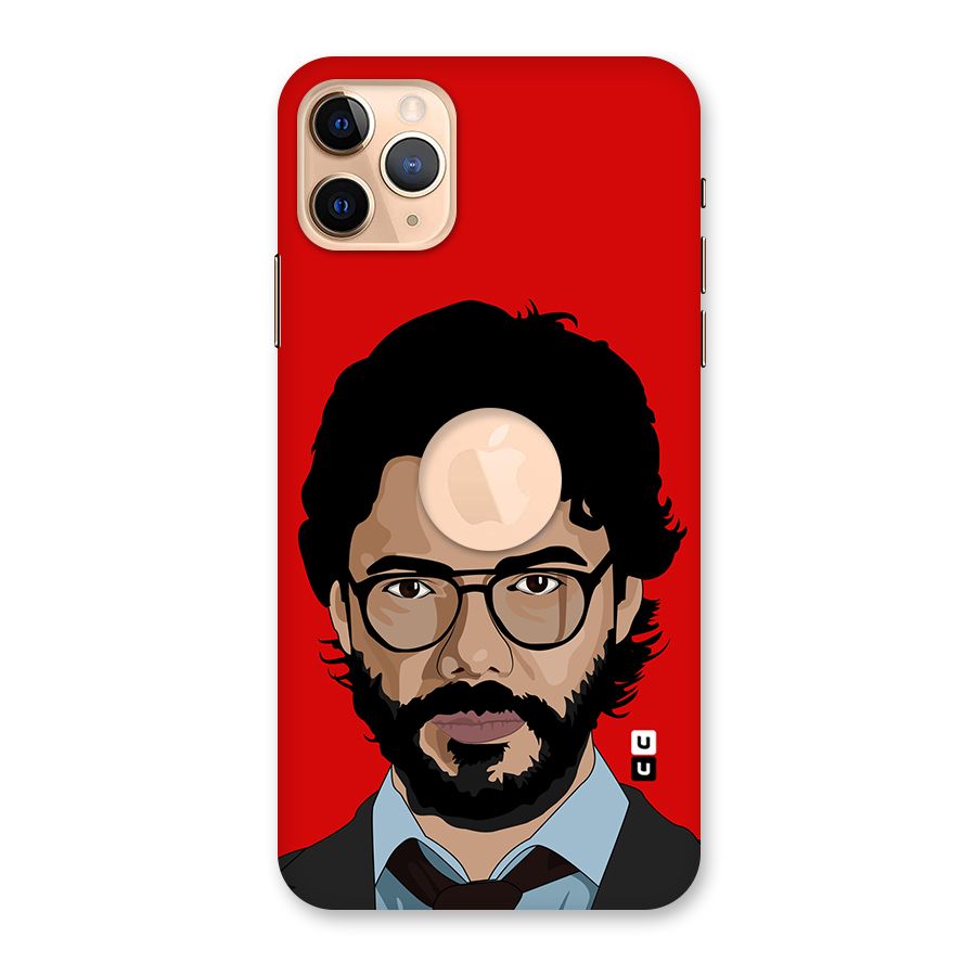 The Professor Illustration Art Back Case for iPhone 11 Pro Max Logo Cut