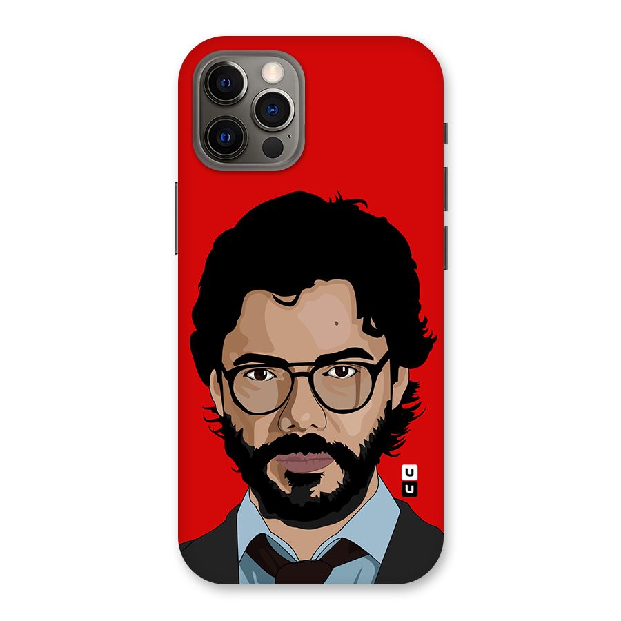 The Professor Illustration Art Back Case for iPhone 12 Pro