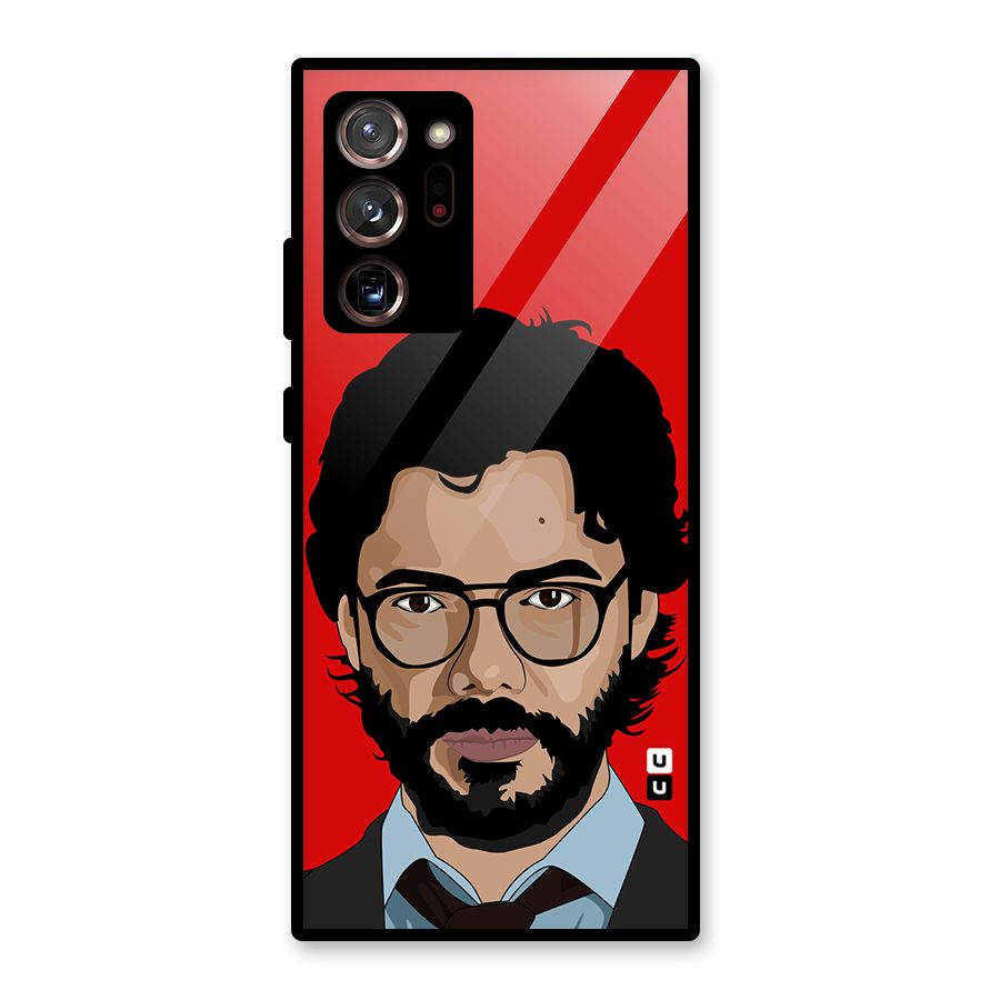 The Professor Illustration Art Glass Back Case for Galaxy Note 20 Ultra 5G