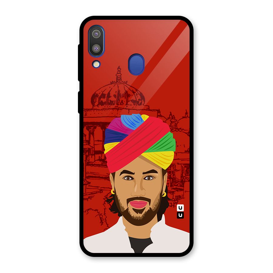 The Rajasthani Chokro Glass Back Case for Galaxy M20