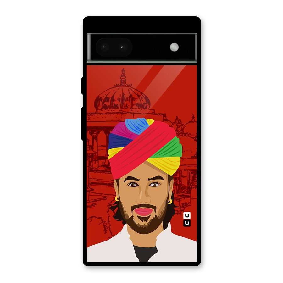 The Rajasthani Chokro Glass Back Case for Google Pixel 6a