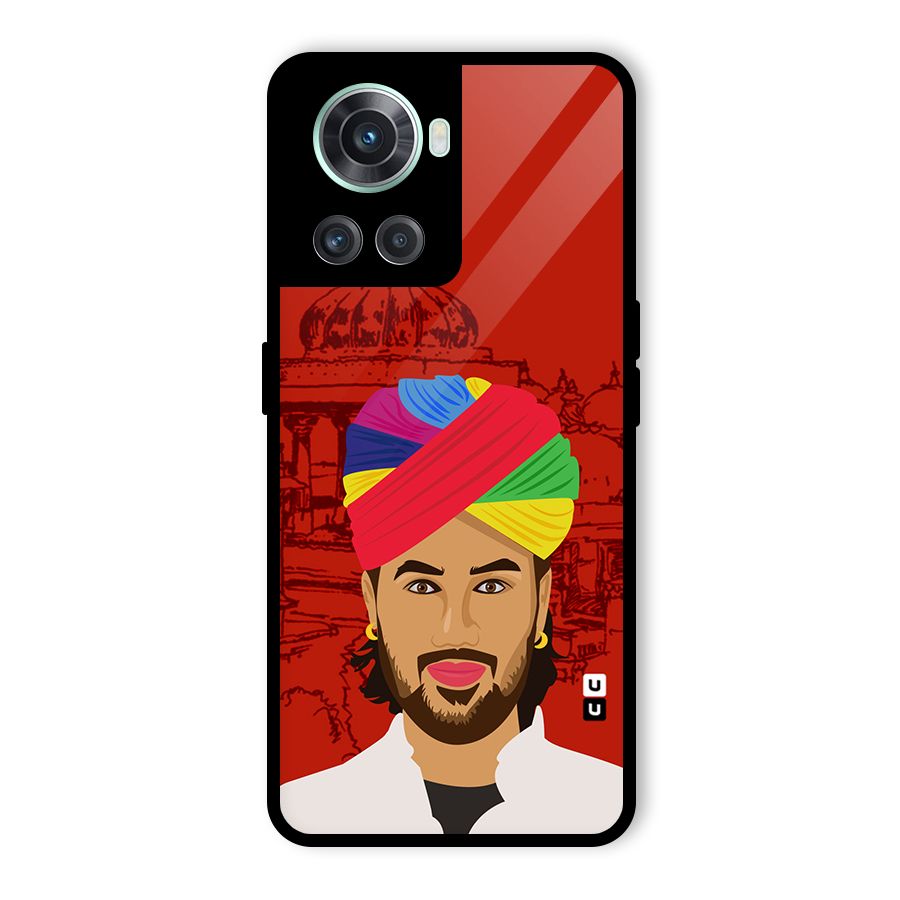 The Rajasthani Chokro Glass Back Case for OnePlus 10R