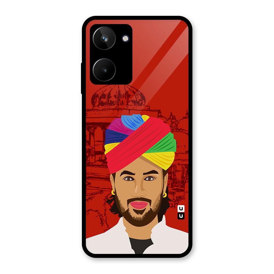 The Rajasthani Chokro Glass Back Case for Realme 10
