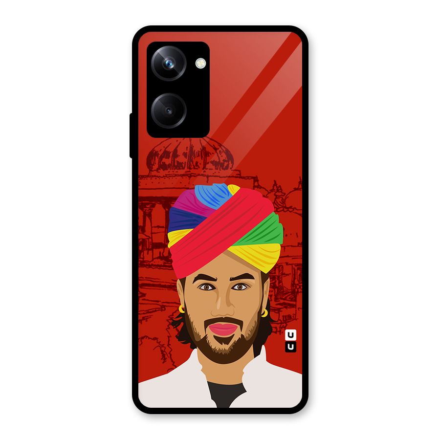 The Rajasthani Chokro Glass Back Case for Realme 10 Pro