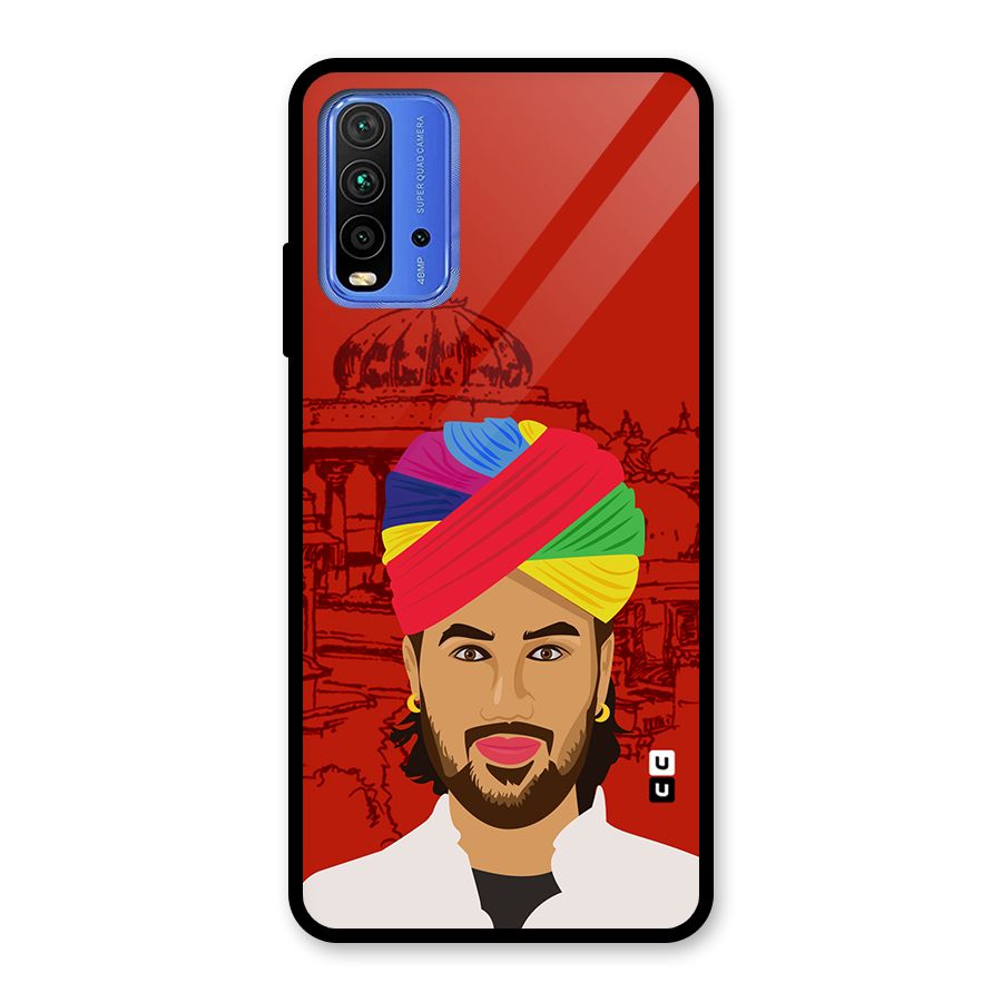 The Rajasthani Chokro Glass Back Case for Redmi 9 Power